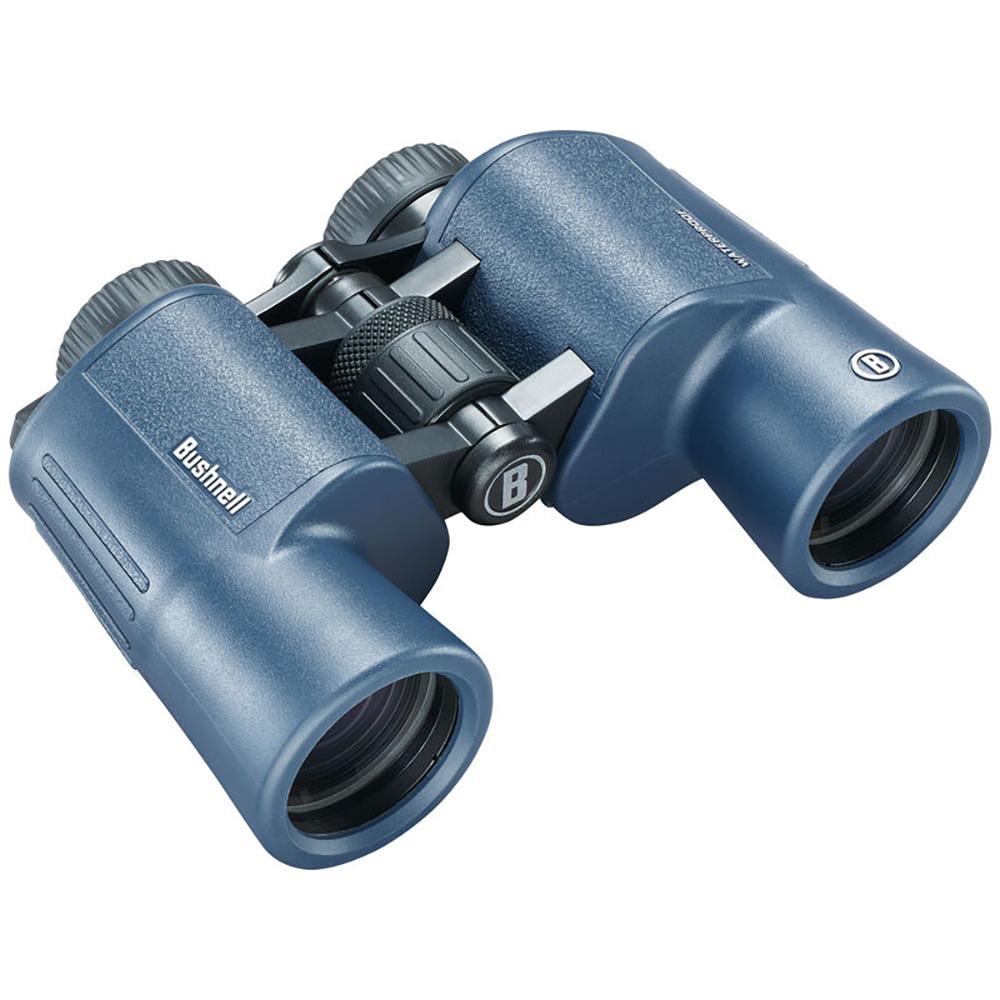 BUSHNELL 134211R 10X42MM H2O BINOCULAR - DARK BLUE PORRO WP/FP TWIST UP EYECUPS - High quality product image showing BUSHNELL 134211R 10X42MM H2O BINOCULAR - DARK BLUE PORRO WP/FP TWIST UP EYECUPS details and features