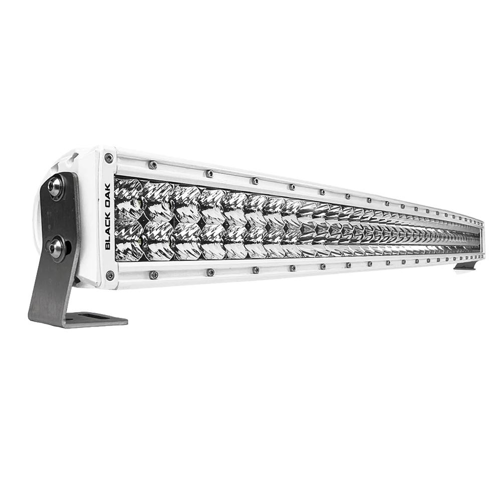 BLACK OAK 40CCM-D5OS PRO SERIES CURVED DOUBLE ROW COMBO 40 INCH LIGHT BAR - WHITE - High quality product image showing BLACK OAK 40CCM-D5OS PRO SERIES CURVED DOUBLE ROW COMBO 40 INCH LIGHT BAR - WHITE details and features