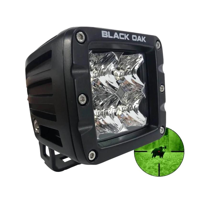 BLACK OAK 2IR-POD850 PRO SERIES INFRARED 2 INCH 850NM FLOOD POD LIGHT - BLACK