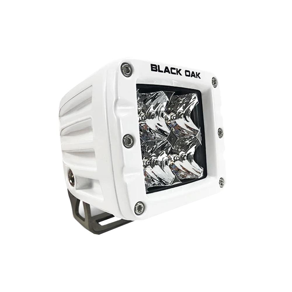 BLACK OAK 2FM-POD10CR PRO SERIES 2 INCH FLOOD POD - WHITE - High quality product image showing BLACK OAK 2FM-POD10CR PRO SERIES 2 INCH FLOOD POD - WHITE details and features