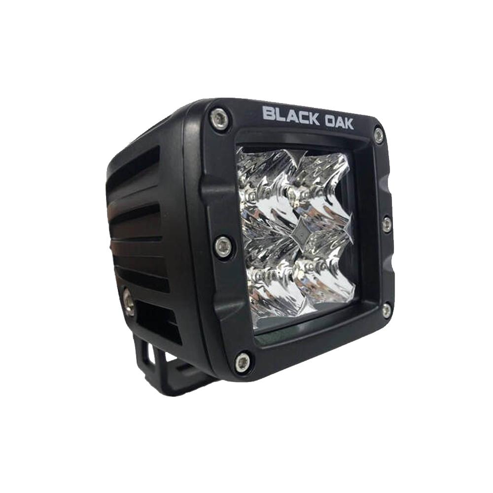 BLACK OAK 2F-POD10CR PRO SERIES 2 INCH FLOOD POD - BLACK - High quality product image showing BLACK OAK 2F-POD10CR PRO SERIES 2 INCH FLOOD POD - BLACK details and features
