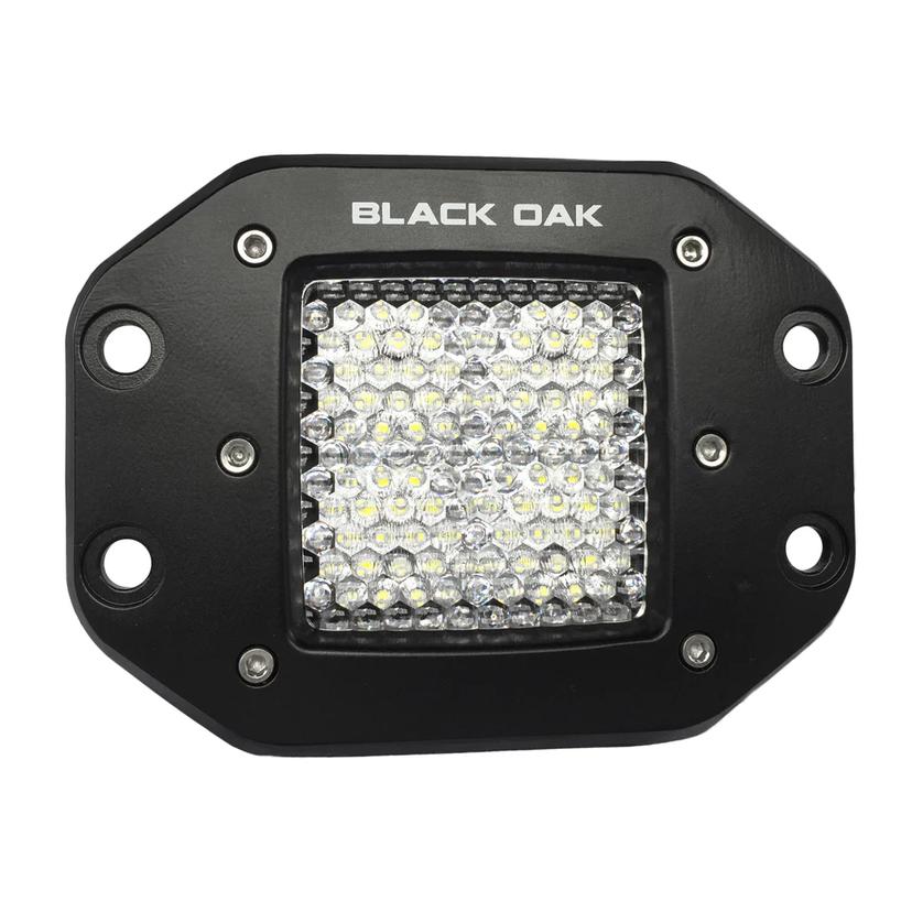 BLACK OAK 2F-FPOD10CR PRO SERIES 2 INCH FLUSH MOUNTED FLOOD LIGHT - BLACK