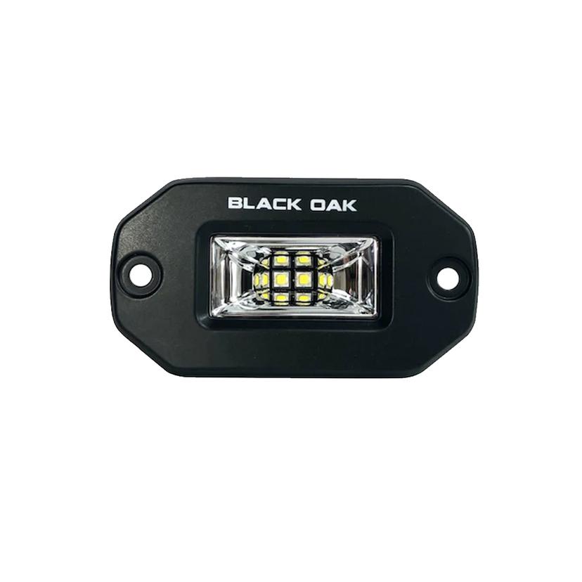 BLACK OAK 2FSLB-S PRO SERIES 2 INCH FLUSH MOUNTED SCENE LIGHT - BLACK