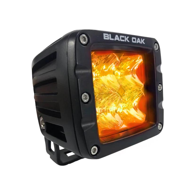 BLACK OAK 2A-POD30S PRO SERIES 2 INCH AMBER FLOOD POD - BLACK