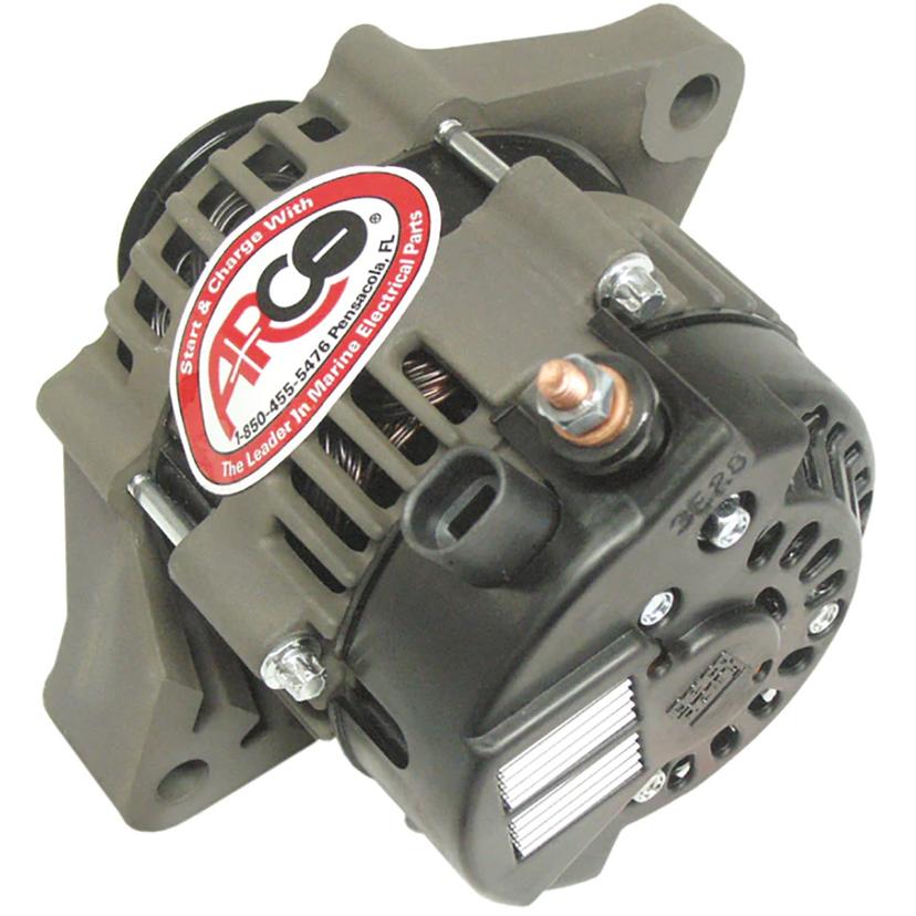 ARCO 20850 MARINE PREMIUM REPLACEMENT OUTBOARD ALTERNATOR W/MULTI-GROOVE PULLEY - 12V 50A