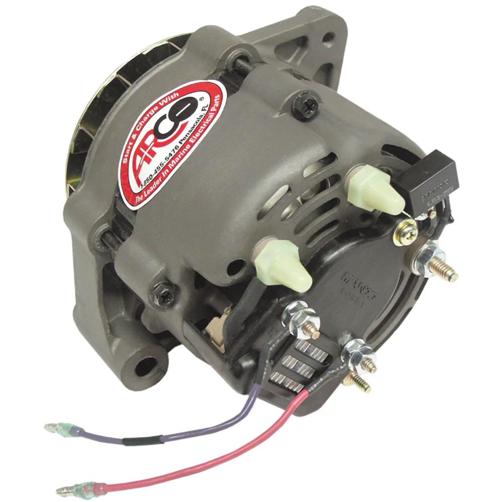 ARCO 60055 MARINE PREMIUM REPLACEMENT ALTERNATOR W/MULTI-GROOVE PULLEY - 12V 55A - High quality product image showing ARCO 60055 MARINE PREMIUM REPLACEMENT ALTERNATOR W/MULTI-GROOVE PULLEY - 12V 55A details and features