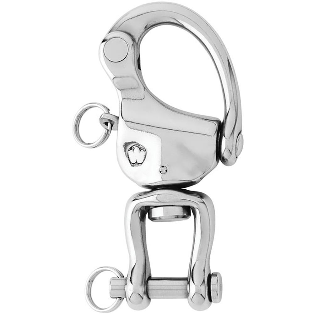 WICHARD 02478 HR Snap Shackle With Clevis Pin Swivel - 120mm Length - 4-23/32 INCH - High quality product image showing WICHARD 02478 HR Snap Shackle With Clevis Pin Swivel - 120mm Length - 4-23/32 INCH details and features
