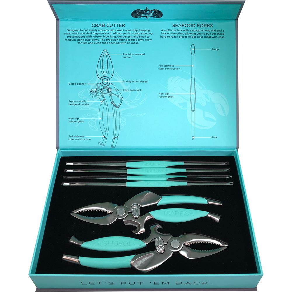 TOADFISH 1022 CRAB AND LOBSTER TOOL SET - 2 CRAB CUTTERS - High quality product image showing TOADFISH 1022 CRAB AND LOBSTER TOOL SET - 2 CRAB CUTTERS details and features