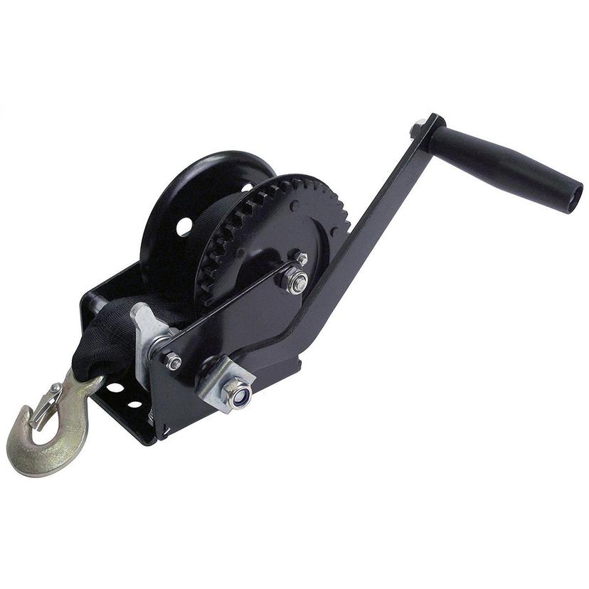 ATTWOOD 11149-4 1200 LB SINGLE DRIVE WINCH WITH 2 INCH X 20FT STRAP
