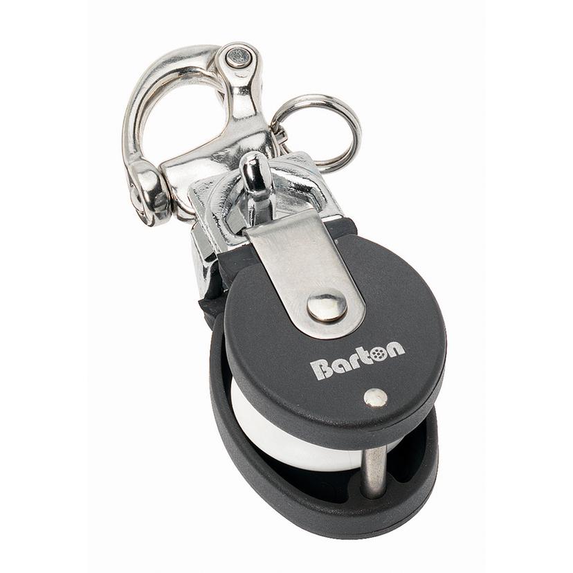 BARTON MARINE 90301 SIZE 2 SNATCH BLOCK W/ STAINLESS STEEL SNAP