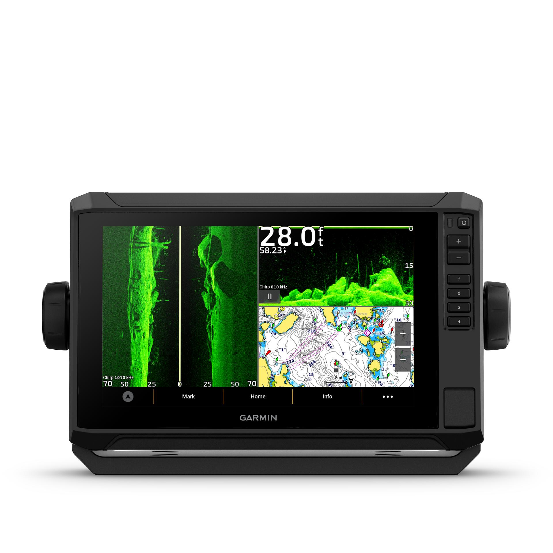 GARMIN 010-02689-00 ECHOMAP UHD2 94sv US Coastal and Great Lakes GN+ No Transducer - High quality product image showing GARMIN 010-02689-00 ECHOMAP UHD2 94sv US Coastal and Great Lakes GN+ No Transducer details and features