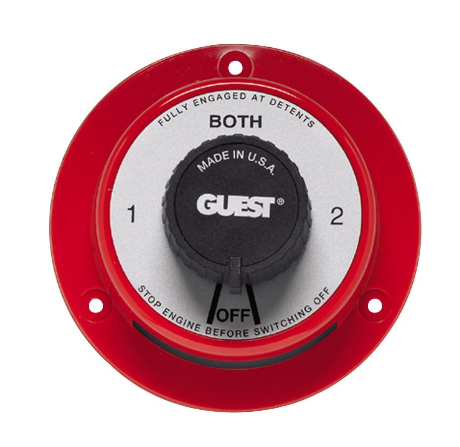 GUEST 2101 Battery Switch 4 Pos W/O Field Disconnect - High quality product image showing GUEST 2101 Battery Switch 4 Pos W/O Field Disconnect details and features