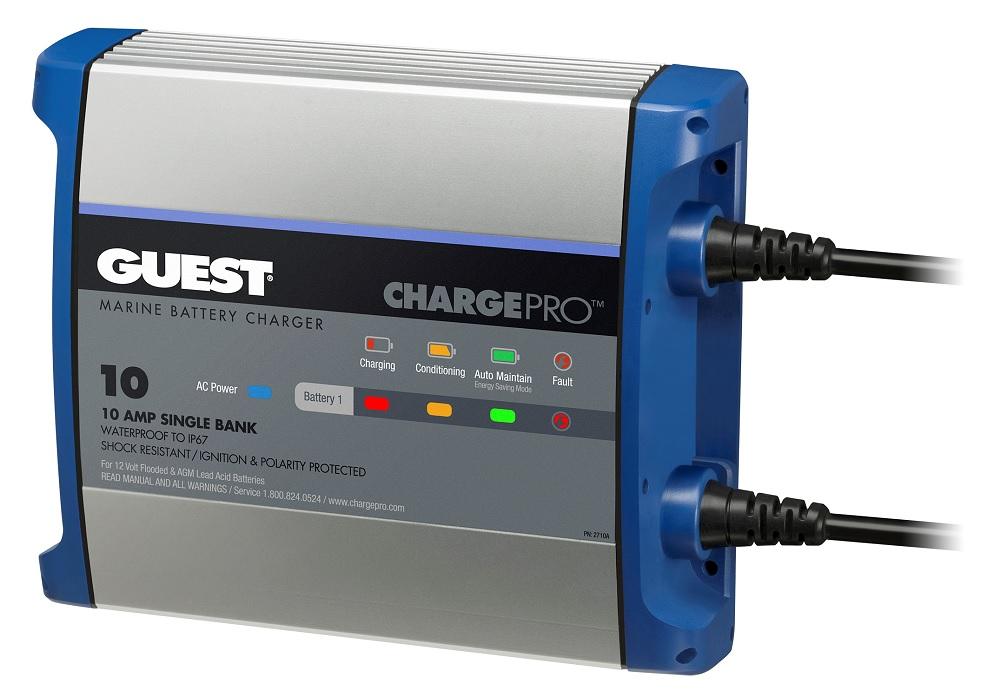 GUEST 2710A 10A 1 Bank 120V Input Battery Charger - High quality product image showing GUEST 2710A 10A 1 Bank 120V Input Battery Charger details and features