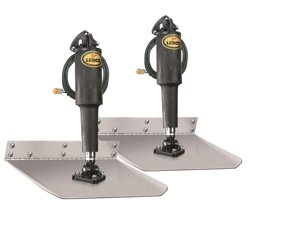 LENCO 15009-101 12 INCHx24 INCH Standard Mount Trim Tab Kit 12v Requires Switch - High quality product image showing LENCO 15009-101 12 INCHx24 INCH Standard Mount Trim Tab Kit 12v Requires Switch details and features