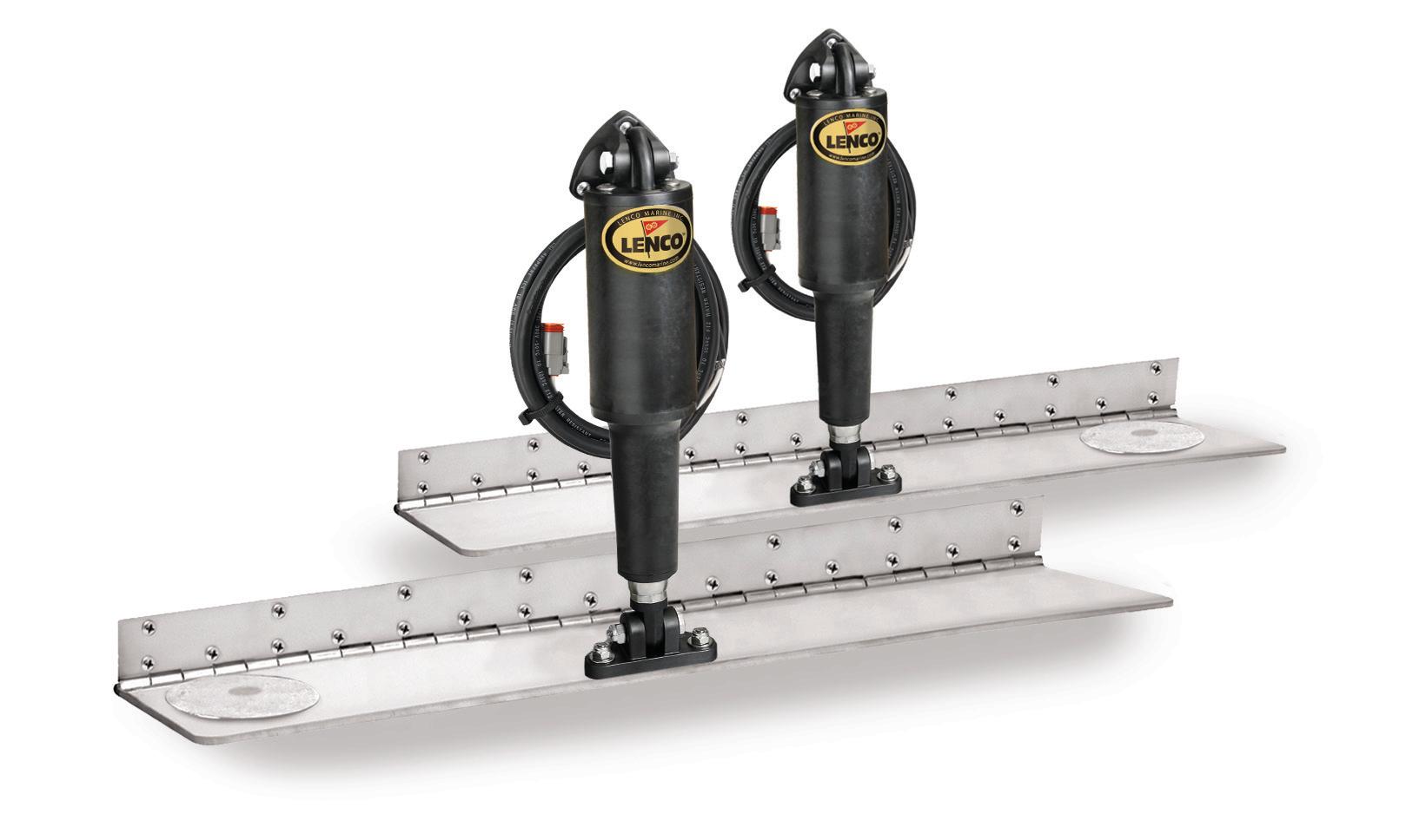 LENCO 15145-101 4 INCHx18 INCH Hybrid Trim Tab Kit 12V - High quality product image showing LENCO 15145-101 4 INCHx18 INCH Hybrid Trim Tab Kit 12V details and features