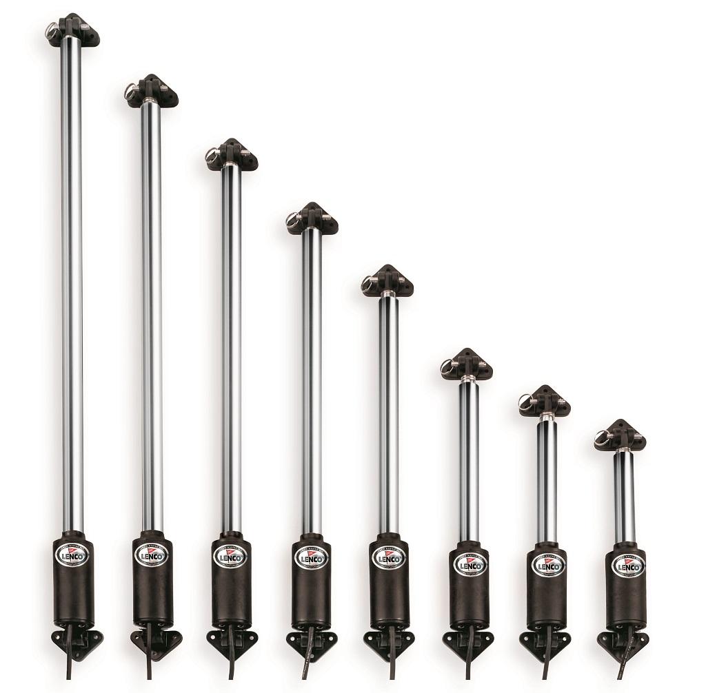 LENCO 20764-001 HL-800S 8 INCH Hatch Lift Short - 20 INCH to 28 INCH 12V - High quality product image showing LENCO 20764-001 HL-800S 8 INCH Hatch Lift Short - 20 INCH to 28 INCH 12V details and features