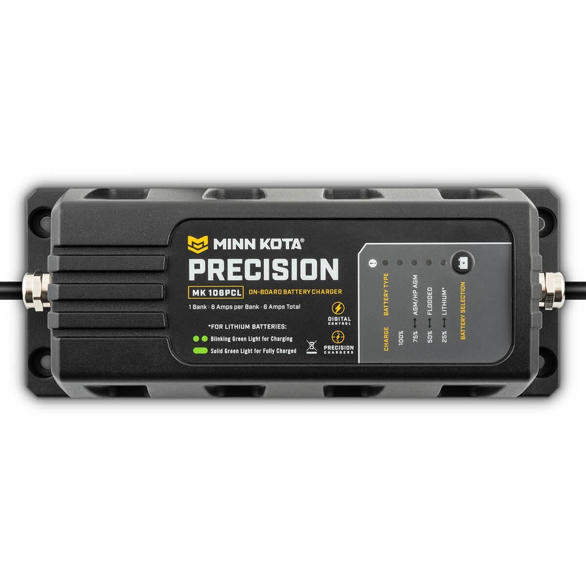 MINN KOTA 1831061 MK106PCL Precision Charger 1 Bank 6AMPS - High quality product image showing MINN KOTA 1831061 MK106PCL Precision Charger 1 Bank 6AMPS details and features