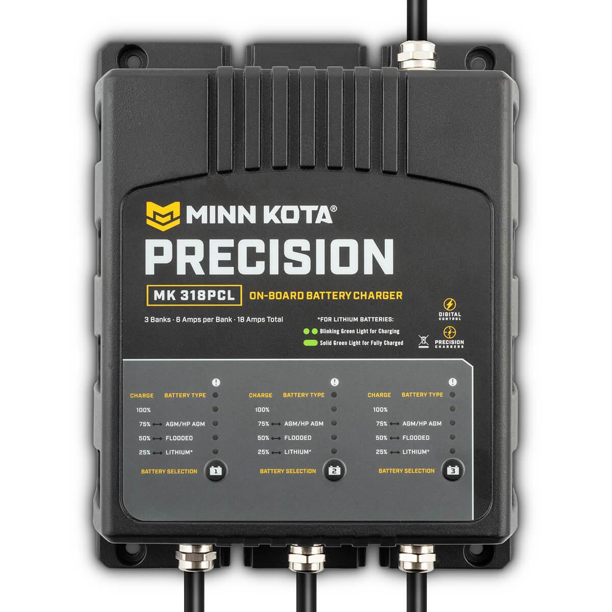 MINN KOTA 1833181 MK318PCL Precision Charger 3 Bank 6 Amps - High quality product image showing MINN KOTA 1833181 MK318PCL Precision Charger 3 Bank 6 Amps details and features