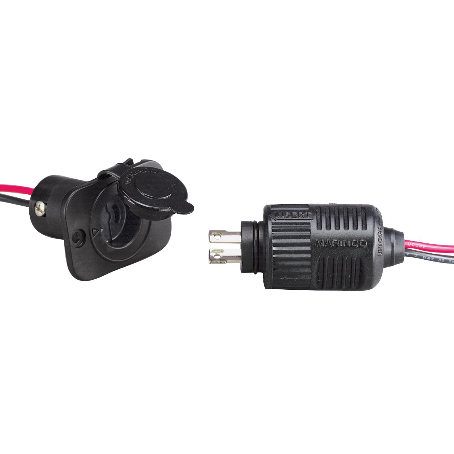 MARINCO 12VCPS2 ConnectPro 2 Wire Plug and Receptacle - High quality product image showing MARINCO 12VCPS2 ConnectPro 2 Wire Plug and Receptacle details and features