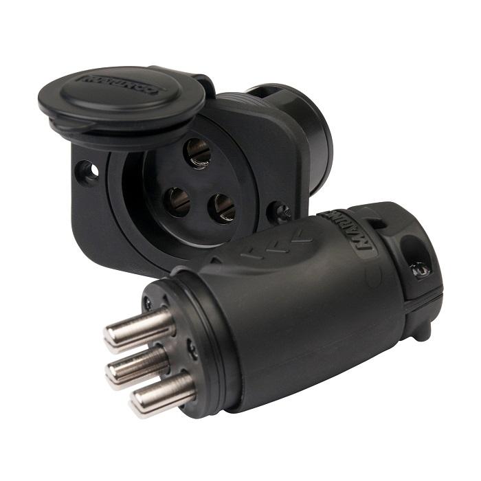 MARINCO 12VCPS3 70A Trolling Motor Plug and Receptacle - High quality product image showing MARINCO 12VCPS3 70A Trolling Motor Plug and Receptacle details and features