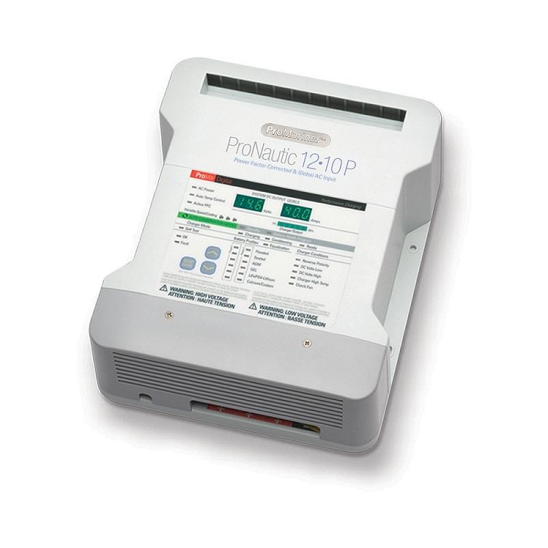 PROMARINER 63110 ProNautic 1210P 10 Amp Battery Charger 12v 2 Bank 120/240v Input - High quality product image showing PROMARINER 63110 ProNautic 1210P 10 Amp Battery Charger 12v 2 Bank 120/240v Input details and features