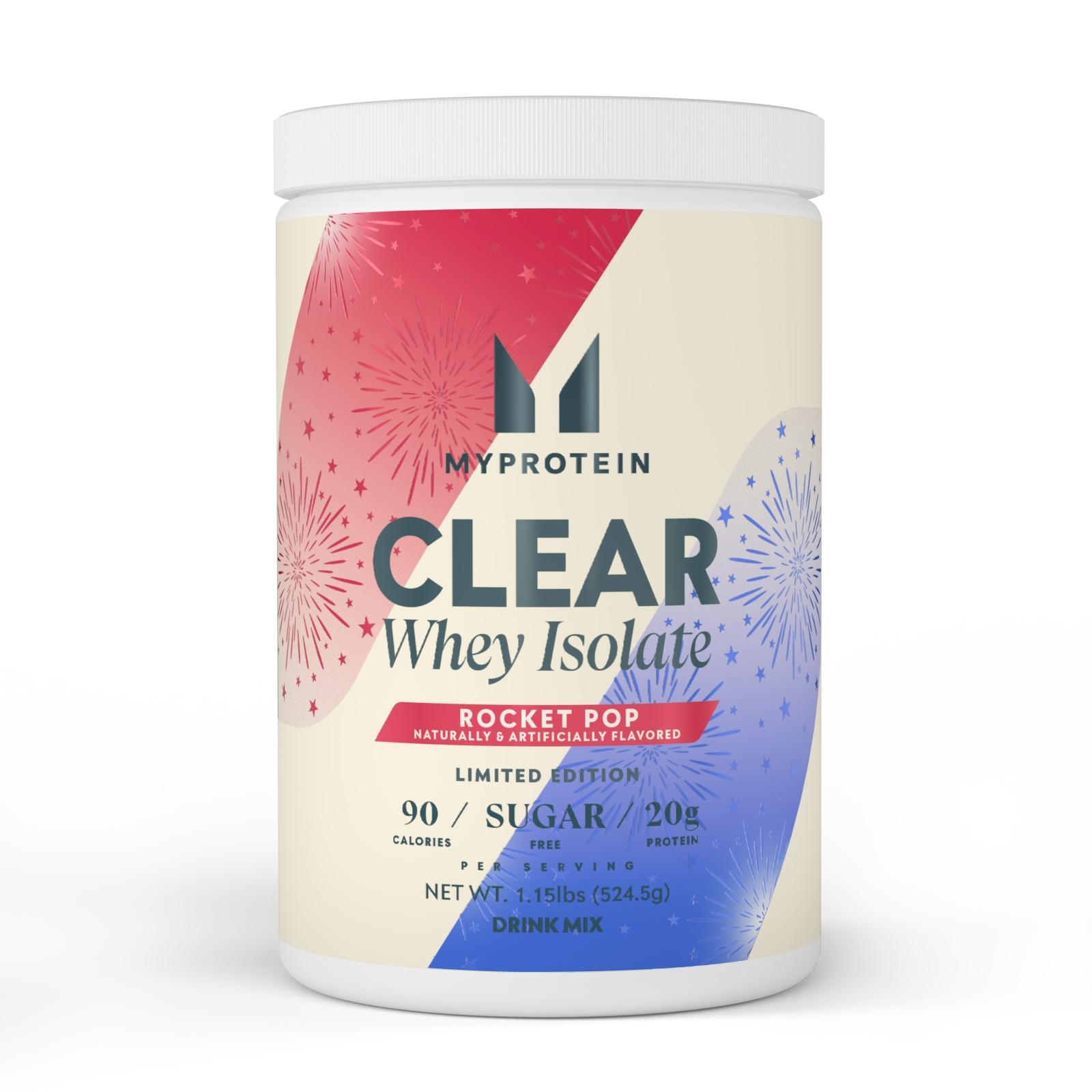 Clear Whey Isolate - 1.1lb - Rocket Pop - High quality product image showing Clear Whey Isolate - 1.1lb - Rocket Pop details and features Clear Whey Isolate - 1.1lb - Rocket Pop - High quality product image showing Clear Whey Isolate - 1.1lb - Rocket Pop details and features