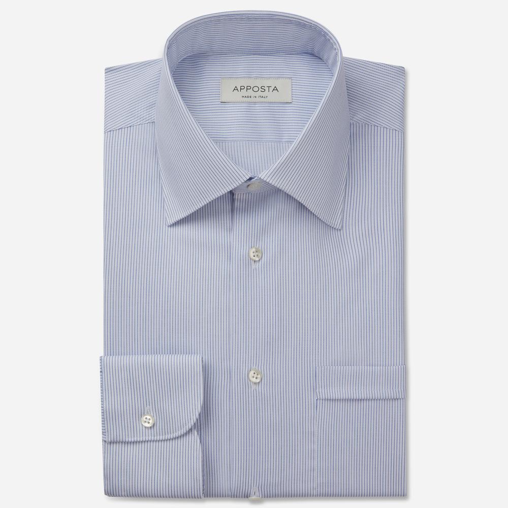 Shirt striped light blue easy-iron cotton dobby, collar style formal straight point collar from Apposta Shirt striped light blue easy-iron cotton dobby, collar style formal straight point collar - Apposta Clothing product
