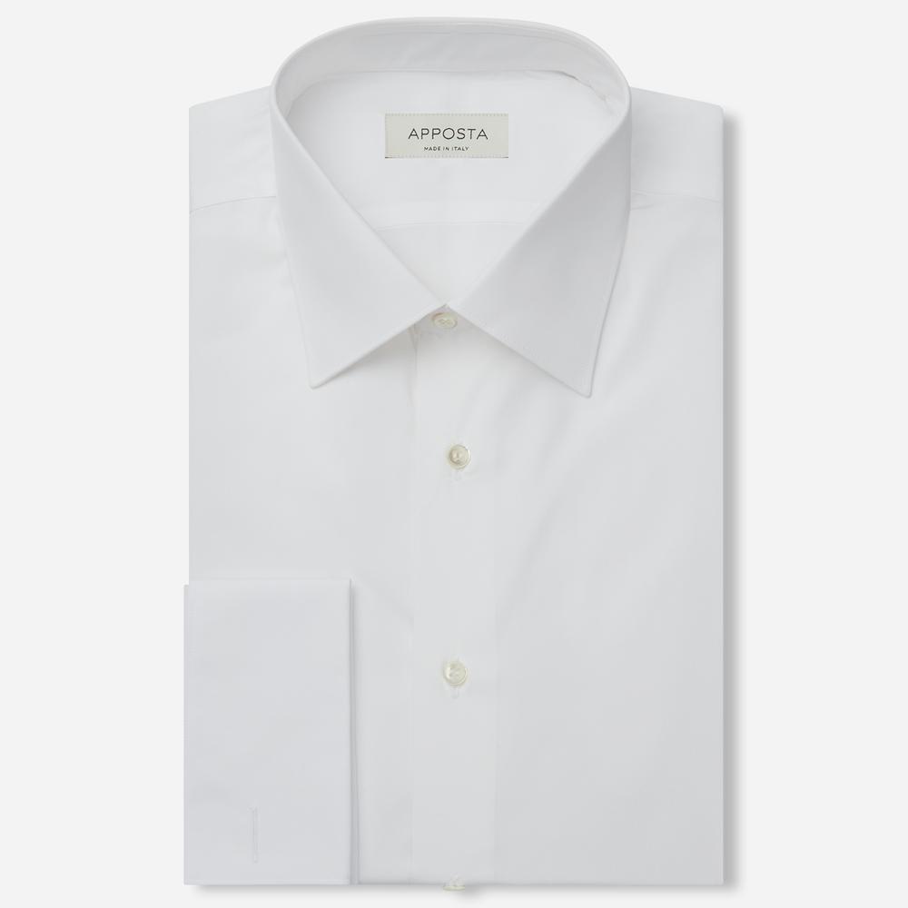 Shirt solid white cotton twill double twisted sea island cotton, collar style low straight point collar, cuff french cuff (cufflinks) - High quality product image showing Shirt solid white cotton twill double twisted sea island cotton, collar style low straight point collar, cuff french cuff (cufflinks) details and features Shirt solid white cotton twill double twisted sea island cotton, collar style low straight point collar, cuff french cuff (cufflinks) - High quality product image showing Shirt solid white cotton twill double twisted sea island cotton, collar style low straight point collar, cuff french cuff (cufflinks) details and features