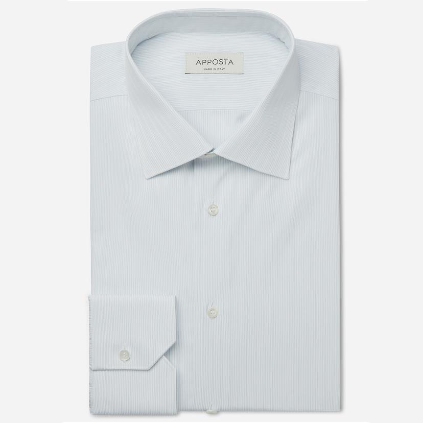 Shirt hairline stripe navy blue cotton plain, collar style low straight point collar Shirt hairline stripe navy blue cotton plain, collar style low straight point collar