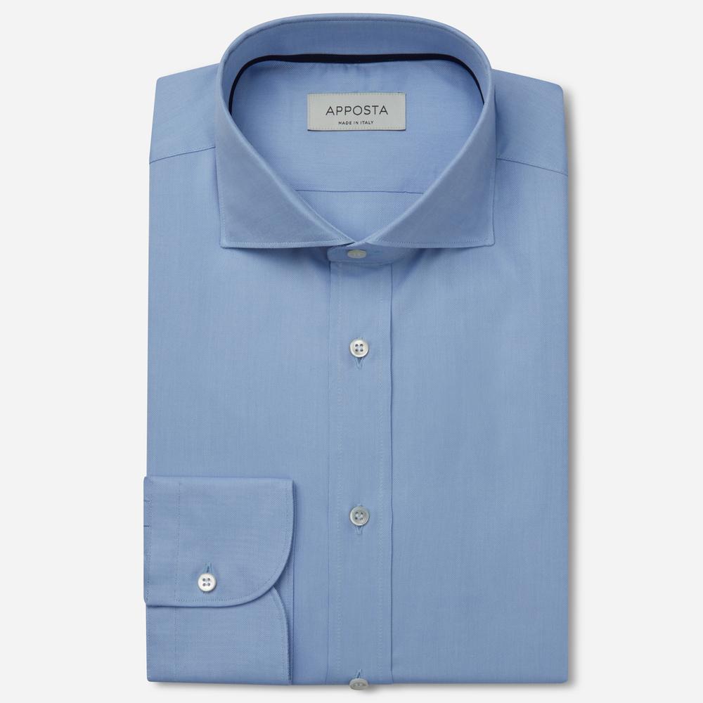 Shirt solid light blue cotton oxford, collar style lower spread collar from Apposta Shirt solid light blue cotton oxford, collar style lower spread collar - Apposta Clothing product