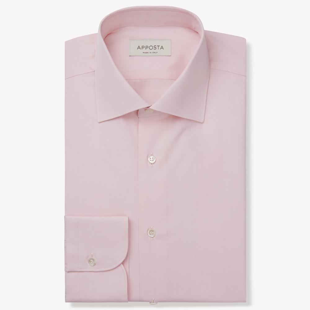 Shirt solid pink cotton poplin double twisted, collar style semi-spread collar - High quality product image showing Shirt solid pink cotton poplin double twisted, collar style semi-spread collar details and features Shirt solid pink cotton poplin double twisted, collar style semi-spread collar - High quality product image showing Shirt solid pink cotton poplin double twisted, collar style semi-spread collar details and features