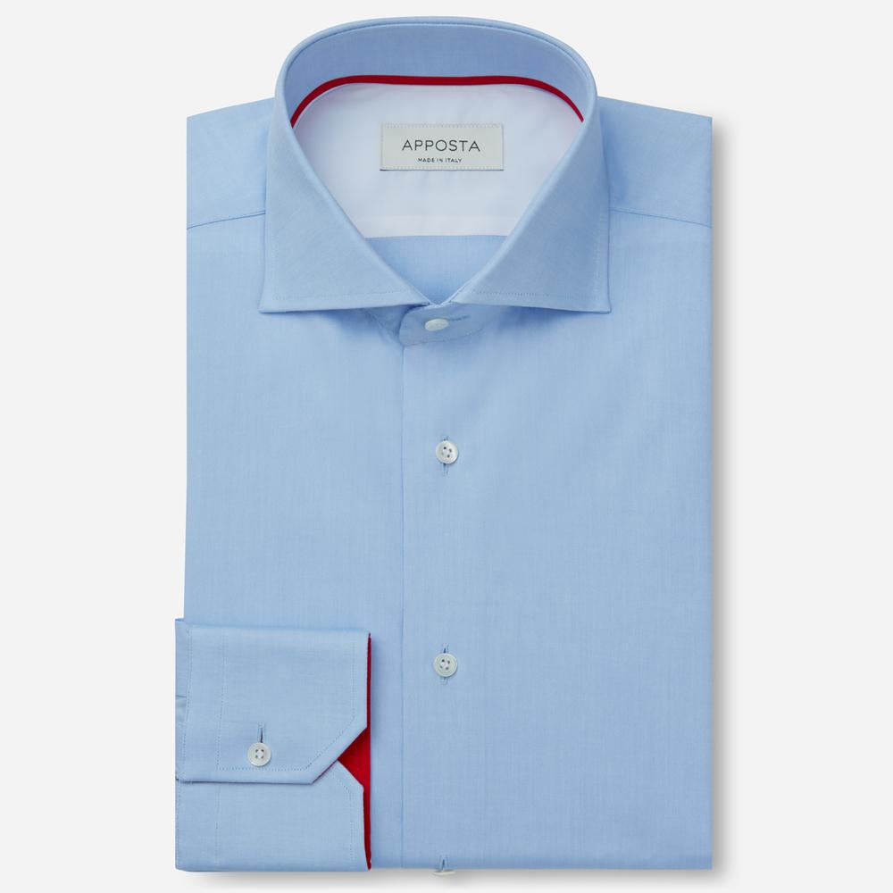 Shirt solid light blue cotton oxford, collar style lower spread collar from Apposta Shirt solid light blue cotton oxford, collar style lower spread collar - Apposta Clothing product