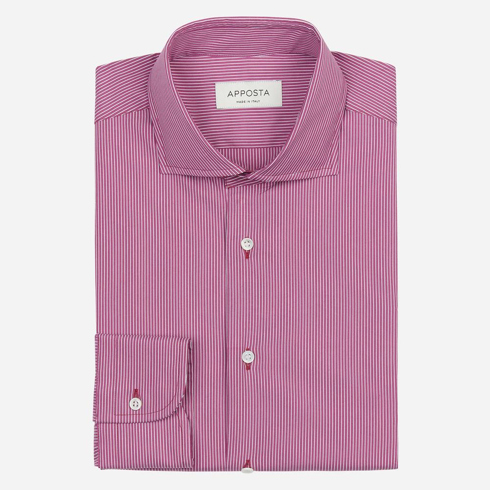Shirt striped violet stretch poplin, collar style cutaway collar - High quality product image showing Shirt striped violet stretch poplin, collar style cutaway collar details and features Shirt striped violet stretch poplin, collar style cutaway collar - High quality product image showing Shirt striped violet stretch poplin, collar style cutaway collar details and features
