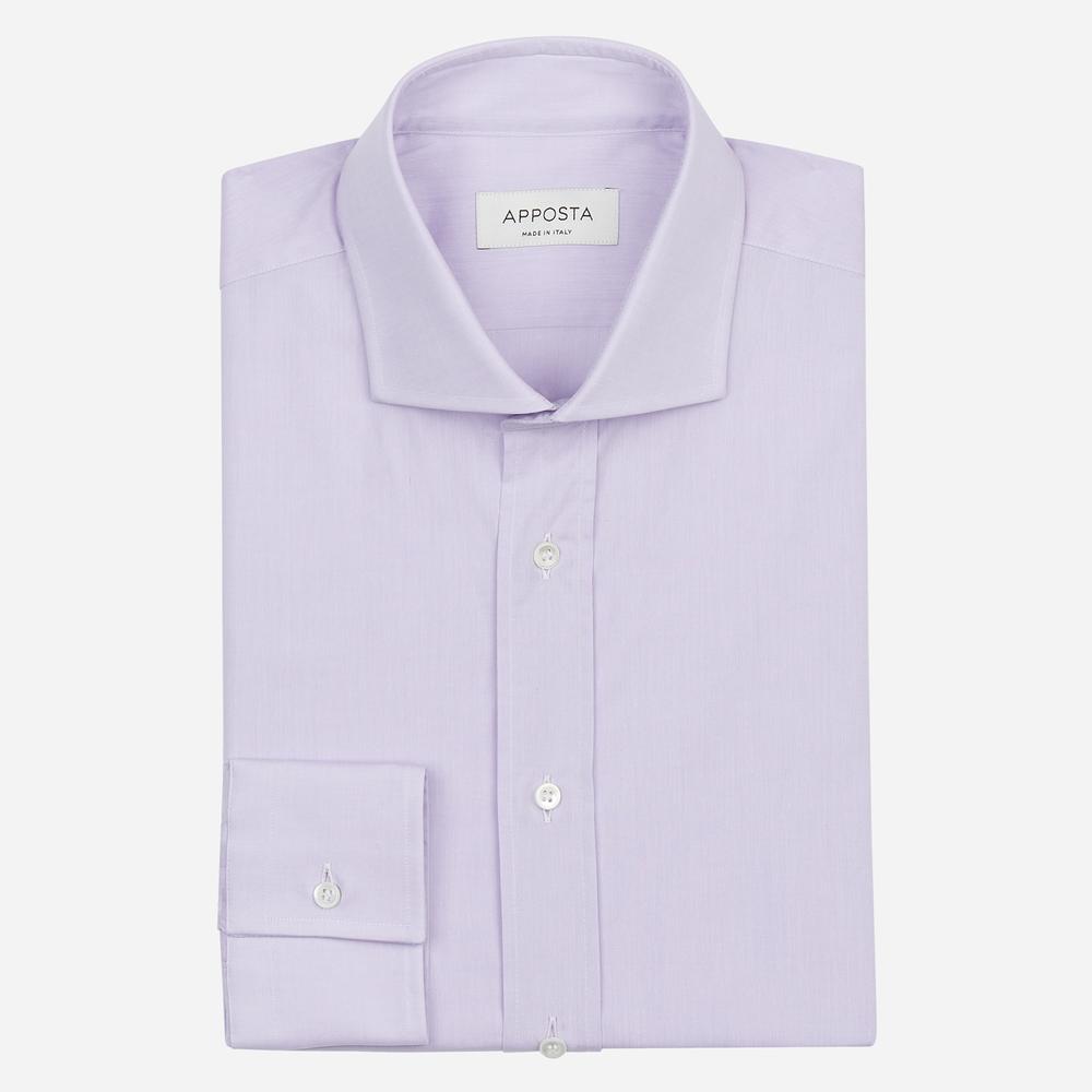 Shirt solid violet cotton zephyr, collar style updated spread collar with short points - High quality product image showing Shirt solid violet cotton zephyr, collar style updated spread collar with short points details and features Shirt solid violet cotton zephyr, collar style updated spread collar with short points - High quality product image showing Shirt solid violet cotton zephyr, collar style updated spread collar with short points details and features