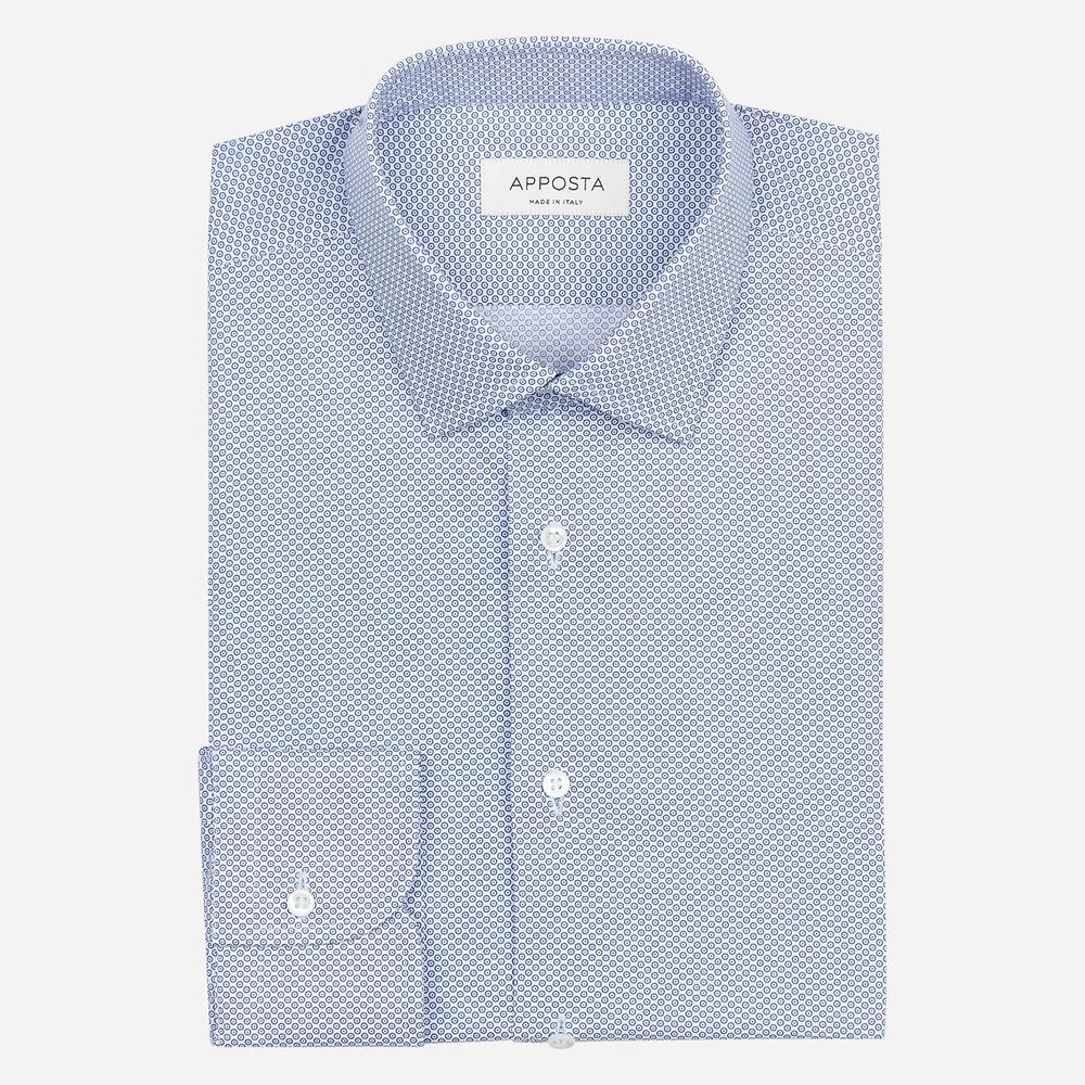 Shirt polka dot light blue cotton poplin, collar style updated straight point collar with short points - High quality product image showing Shirt polka dot light blue cotton poplin, collar style updated straight point collar with short points details and features Shirt polka dot light blue cotton poplin, collar style updated straight point collar with short points - High quality product image showing Shirt polka dot light blue cotton poplin, collar style updated straight point collar with short points details and features