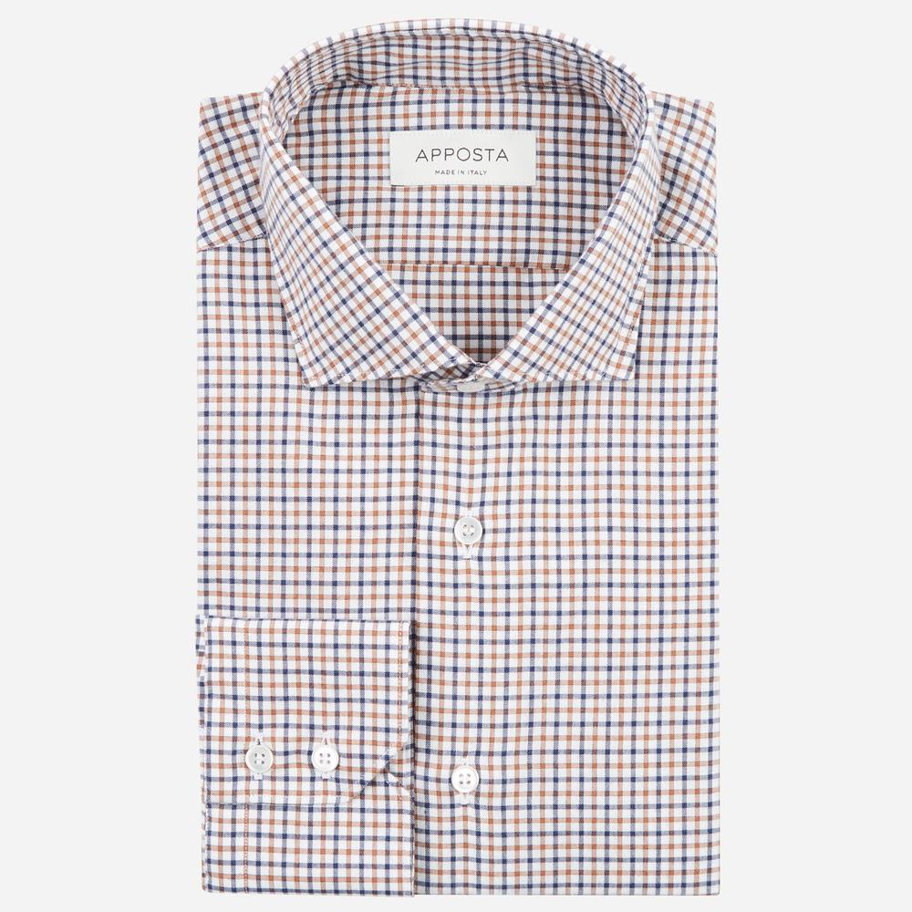 Shirt big check multi flannel twill, collar style updated spread collar with short points - High quality product image showing Shirt big check multi flannel twill, collar style updated spread collar with short points details and features Shirt big check multi flannel twill, collar style updated spread collar with short points - High quality product image showing Shirt big check multi flannel twill, collar style updated spread collar with short points details and features