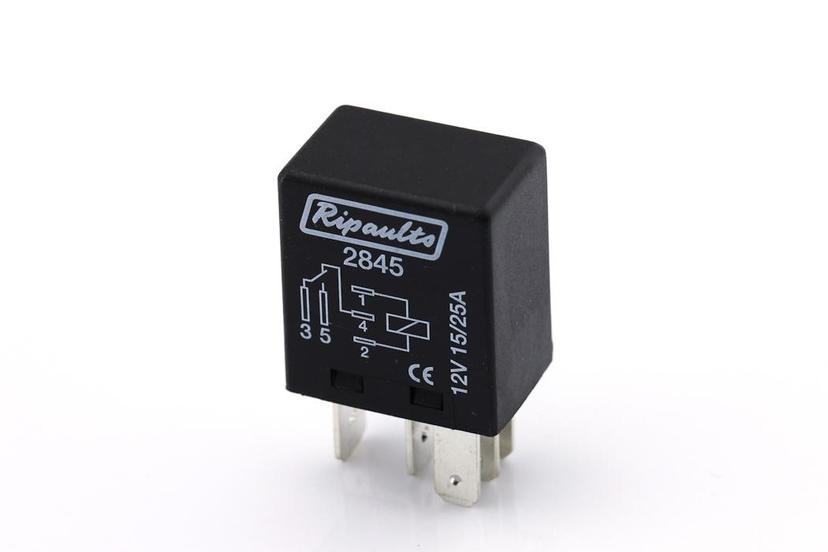 Ripca Ripaults 2845 Micro relay change over 12V 15-25A 5-pins Ripca Ripaults 2845 Micro relay change over 12V 15-25A 5-pins