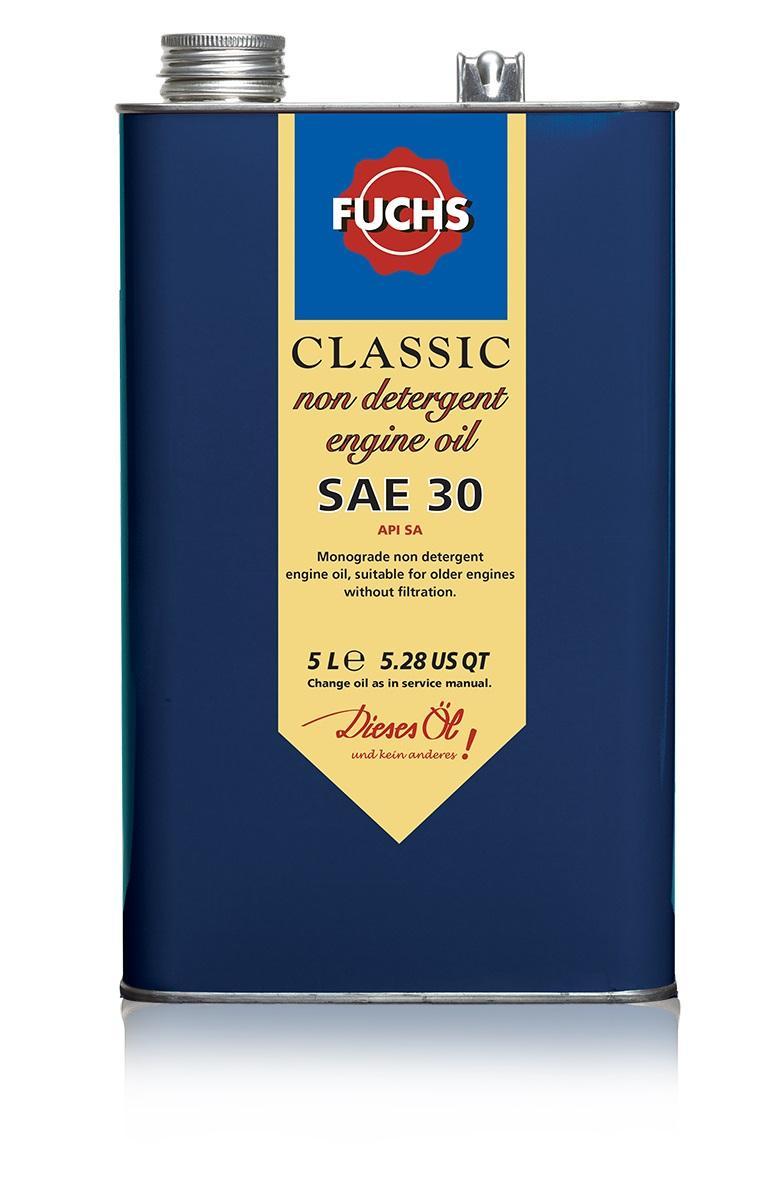 Fuchs Classic Non detergent Engine Oil Lubricant SAE 30 5 Litre Vintage Tin from The Green Spark Plug Fuchs Classic Non detergent Engine Oil Lubricant SAE 30 5 Litre Vintage Tin - The Green Spark Plug Automotive product