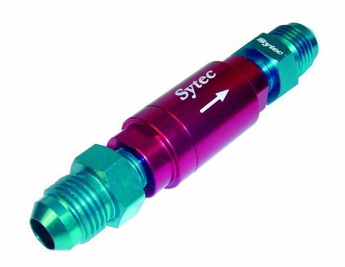 Sytec One Way Valve with Male JIC-6 Connections (Red) (OWVS200-R) - High quality product image showing Sytec One Way Valve with Male JIC-6 Connections (Red) (OWVS200-R) details and features Sytec One Way Valve with Male JIC-6 Connections (Red) (OWVS200-R) - High quality product image showing Sytec One Way Valve with Male JIC-6 Connections (Red) (OWVS200-R) details and features