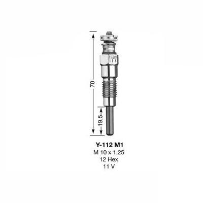 NGK Glow Plug Y-112M1 (2531) - High quality product image showing NGK Glow Plug Y-112M1 (2531) details and features NGK Glow Plug Y-112M1 (2531) - High quality product image showing NGK Glow Plug Y-112M1 (2531) details and features