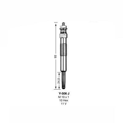 NGK Glow Plug Y-506J (4902) from The Green Spark Plug NGK Glow Plug Y-506J (4902) - The Green Spark Plug Automotive product