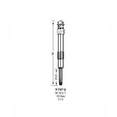 NGK Glow Plug Y-747U (4951) from The Green Spark Plug NGK Glow Plug Y-747U (4951) - The Green Spark Plug Automotive product