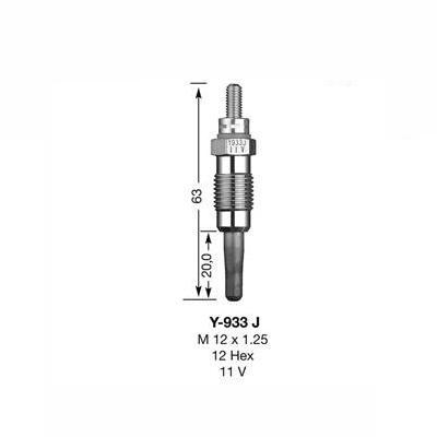 NGK Glow Plug Y-933J (6599) from The Green Spark Plug NGK Glow Plug Y-933J (6599) - The Green Spark Plug Automotive product