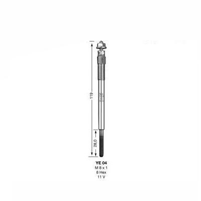 NGK Glow Plug YE04 (1101) from The Green Spark Plug NGK Glow Plug YE04 (1101) - The Green Spark Plug Automotive product