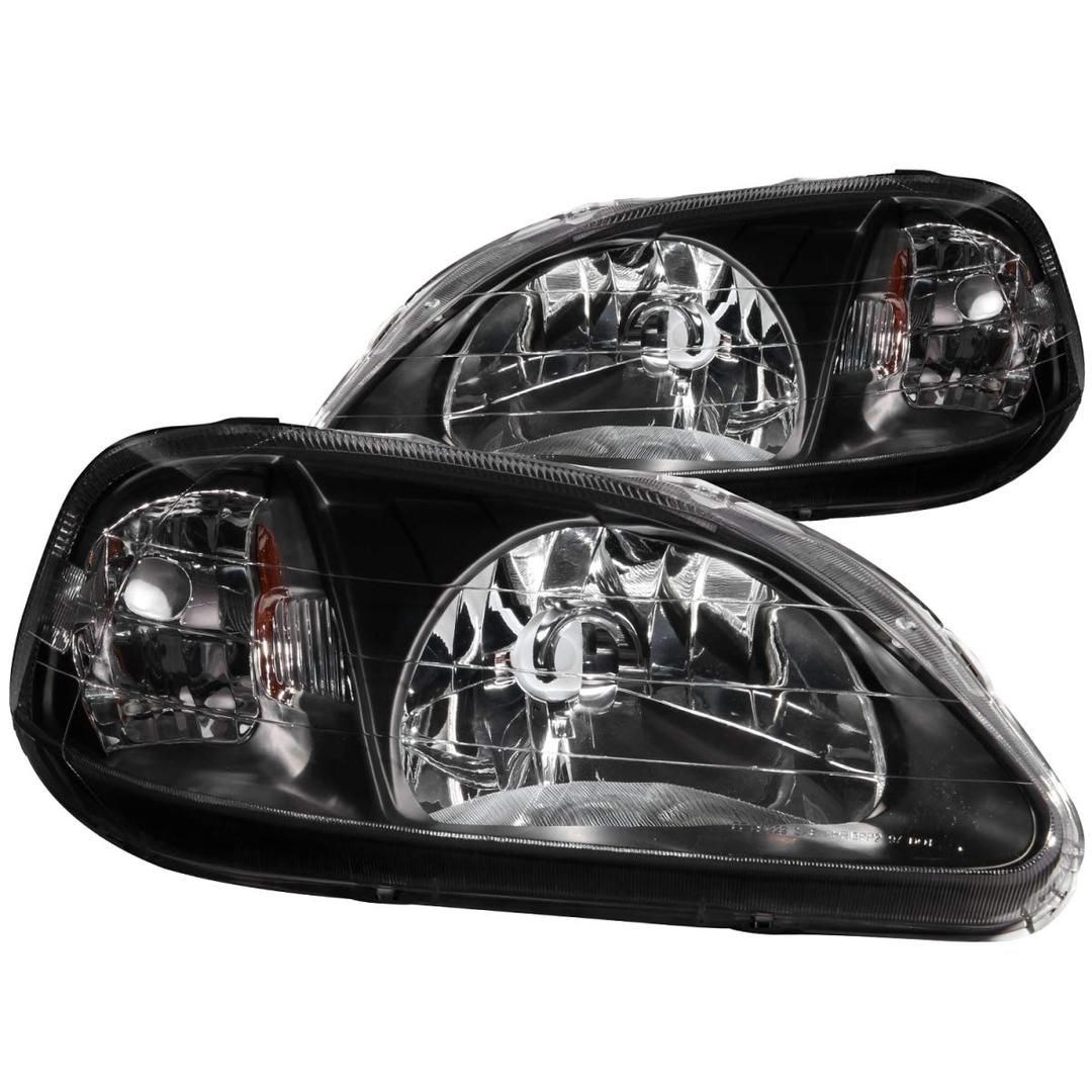 ANZO 121070 Honda Civic Crystal Black Headlight Assembly (Pair) from The Twister Group ANZO 121070 Honda Civic Crystal Black Headlight Assembly (Pair) - The Twister Group Tools product