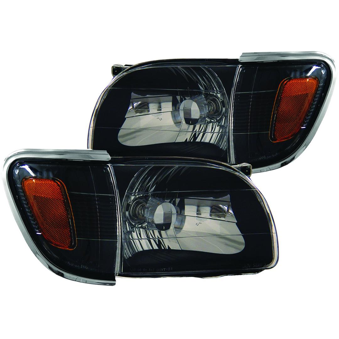 ANZO 121190 Toyota Tacoma Black With Amber Reflectors Headlight Assembly (Pair) from The Twister Group ANZO 121190 Toyota Tacoma Black With Amber Reflectors Headlight Assembly (Pair) - The Twister Group Tools product
