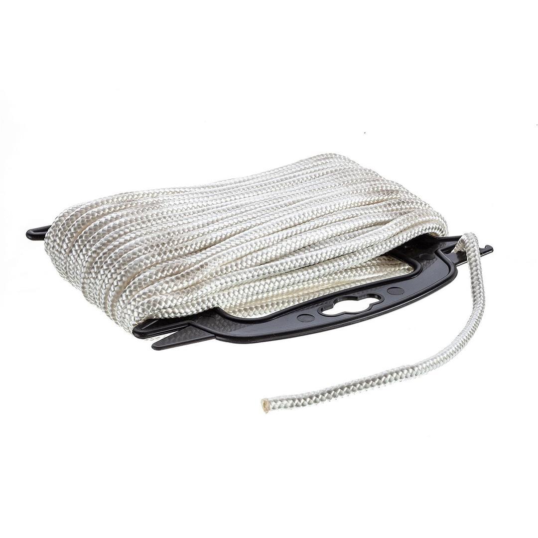 ATTWOOD 1175612 117561-2 Diamond Braided Nylon Rope, ¼-Inch Thick, 50 Feet Long, White, Multifilament Nylon Fiber Construction from The Twister Group ATTWOOD 1175612 117561-2 Diamond Braided Nylon Rope, ¼-Inch Thick, 50 Feet Long, White, Multifilament Nylon Fiber Construction - The Twister Group Tools product