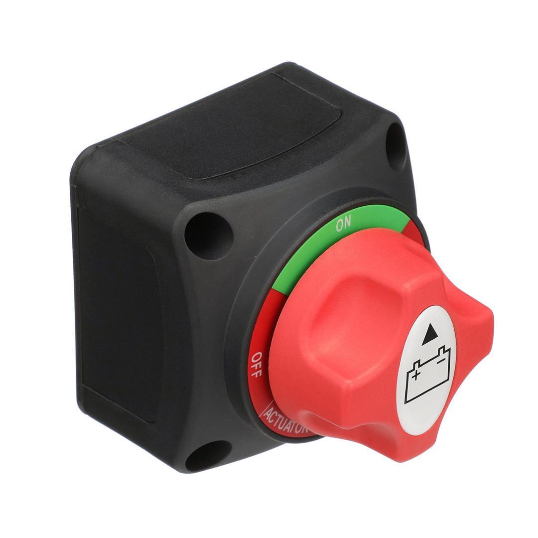 ATTWOOD 142337 14233-7 Battery Switch On/Off Power Switch for Single Battery, Removable Control Knob, 12- to 50-Volt DC,Red/Black from The Twister Group ATTWOOD 142337 14233-7 Battery Switch On/Off Power Switch for Single Battery, Removable Control Knob, 12- to 50-Volt DC,Red/Black - The Twister Group Tools product