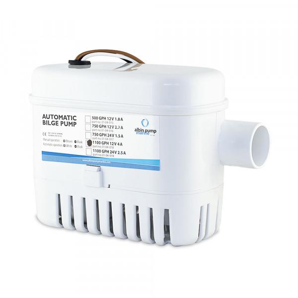 ALBIN 01-04-018 12V 1100 GPH Automatic Bilge Pump - High quality product image showing ALBIN 01-04-018 12V 1100 GPH Automatic Bilge Pump details and features ALBIN 01-04-018 12V 1100 GPH Automatic Bilge Pump - High quality product image showing ALBIN 01-04-018 12V 1100 GPH Automatic Bilge Pump details and features