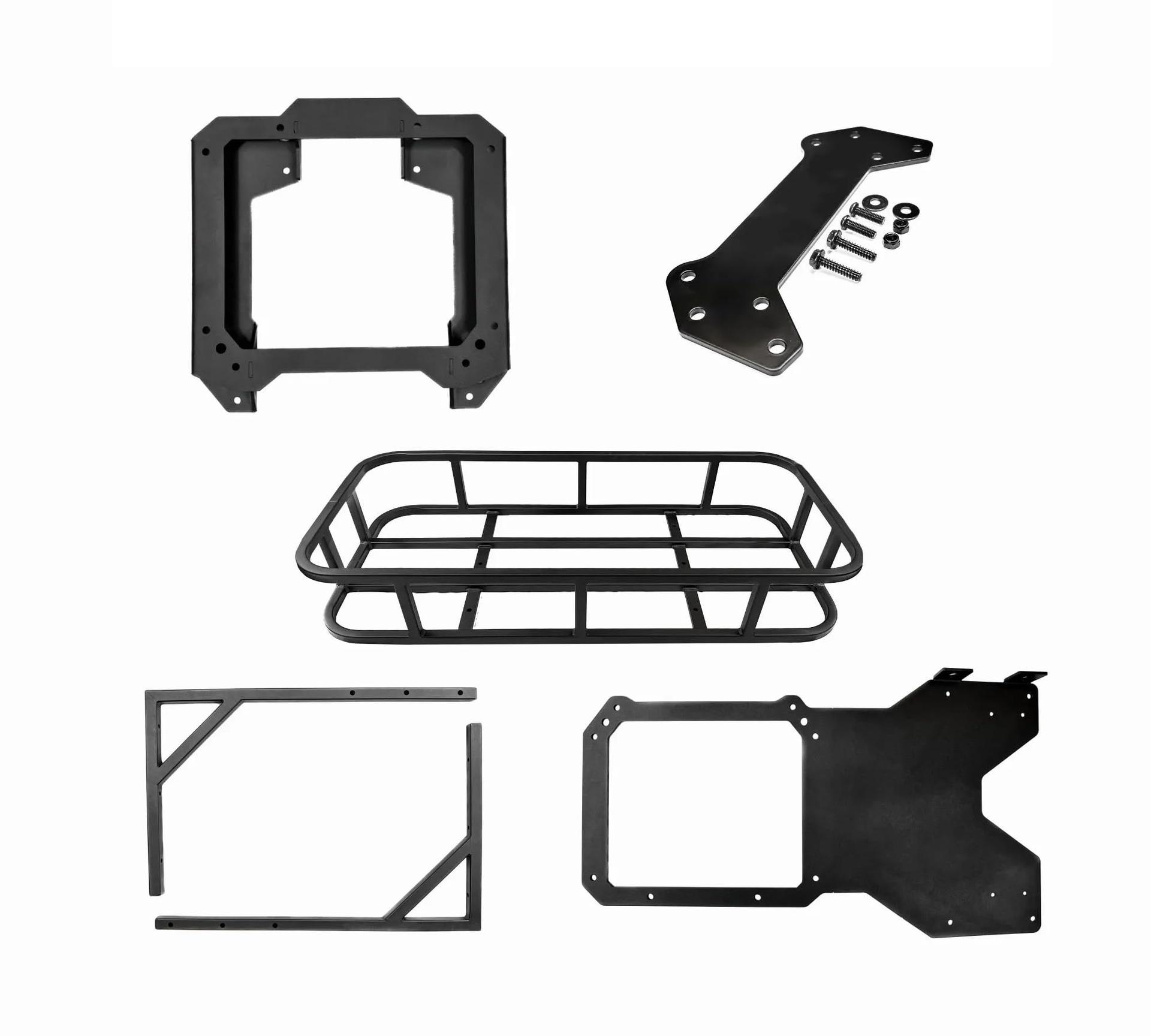 AAC 49001630 Allied Expedition Spare Tire Relocation Kit and Trail Rack Cargo Basket Combo - Bracket, Reinforcement Plate, and Third Brake Light Extension for Ford Bronco 2021+ - High quality product image showing AAC 49001630 Allied Expedition Spare Tire Relocation Kit and Trail Rack Cargo Basket Combo - Bracket, Reinforcement Plate, and Third Brake Light Extension for Ford Bronco 2021+ details and features AAC 49001630 Allied Expedition Spare Tire Relocation Kit and Trail Rack Cargo Basket Combo - Bracket, Reinforcement Plate, and Third Brake Light Extension for Ford Bronco 2021+ - High quality product image showing AAC 49001630 Allied Expedition Spare Tire Relocation Kit and Trail Rack Cargo Basket Combo - Bracket, Reinforcement Plate, and Third Brake Light Extension for Ford Bronco 2021+ details and features